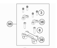 KTM/Husqvarna Sprocket Cover Kit KTM SX 125 2016- & EXC 150 TPI 2020- Husqvarna TC 125 2016- & TE 250/300 2017-2018 & TE 150i 2020-