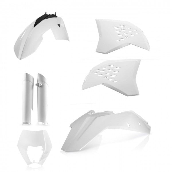 Cycra plastic kit Wit KTM EXC 250/300/350/450/500 2008-2011