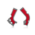 Acerbis X-Grip frame beschermers rood / zilver Honda CRF 250R 14-17 & CRF 450R 13-16