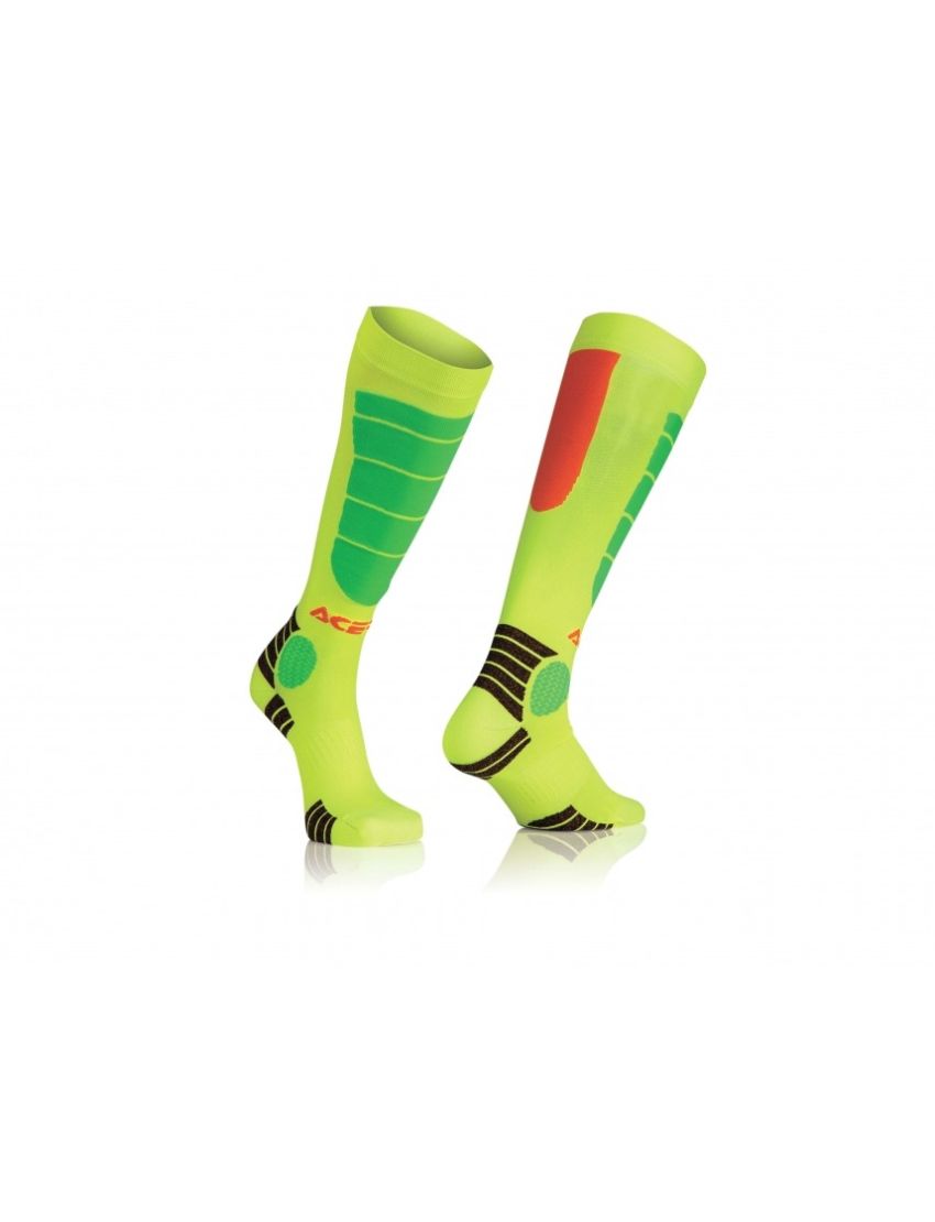 Acerbis MX Impact kinder sokken Oranje / Fluor Geel