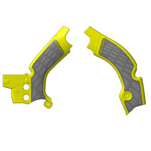 Acerbis X-Grip frame beschermers grijs / geel Suzuki RM-Z 450 08-17