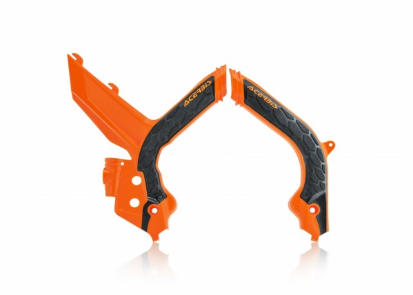 Acerbis X-Grip frame beschermers oranje / zwart KTM SX 125/150/250 19-22 & SX-F 250/350/450 19-22