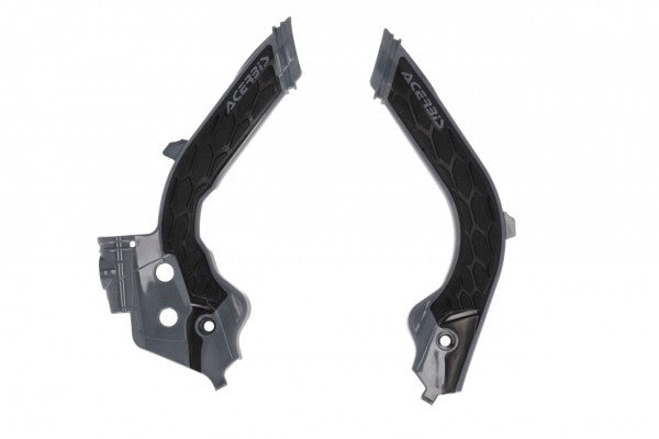 Acerbis X-Grip frame beschermers Grijs / Zwart Husqvarna TC/FC 125/250/350/450 19- & TE 250i/300i 20 & FE 250/350/450/501 20 & Gas Gas EC/MC 125/250/300/350F 2021-