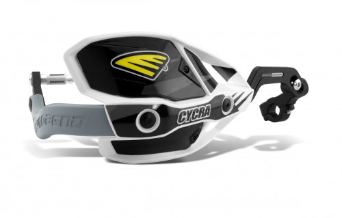 Cycra Dichte Handkappen Zwart / Wit Ultra Pro Bend CRM voor 28,6mm stuur