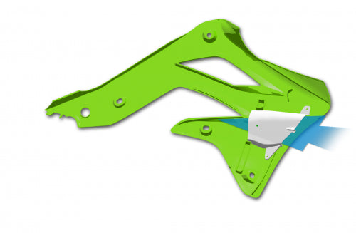 Cycra Powerflow Radiator Kappen Zwart Kawasaki KX 450F 2012-2015