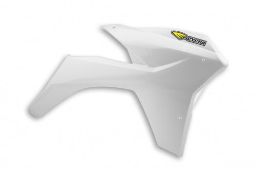 Cycra Powerflow Radiator Kappen Wit KTM SX 125/150/250 11-12 & SX-F 250/350/450 11-12 & EXC 125/200/250/300/350/450/500 12-13