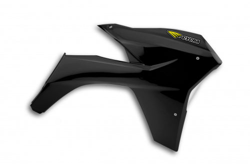 Cycra Powerflow Radiator Kappen Zwart KTM SX 125/150/250 11-12 & SX-F 250/350/450 11-12 & EXC 125/200/250/300/350/450/500 12-13