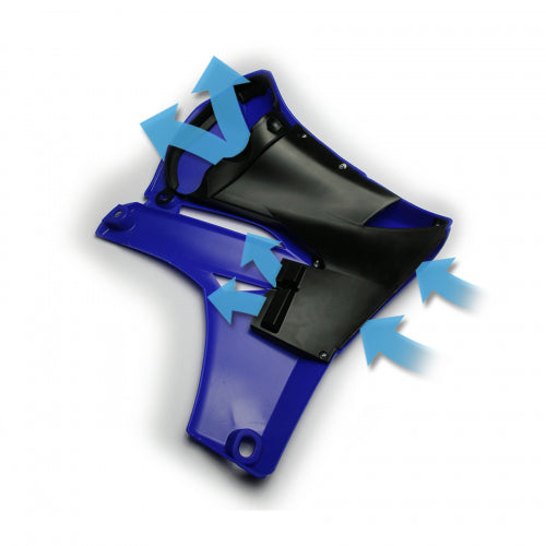 Cycra Powerflow Radiator Kappen Zwart Yamaha YZ 450F 2010-2013