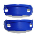 Cycra voorvork beschermer plaatjes Blauw voor alle Cycra Stadium voornummerplaat