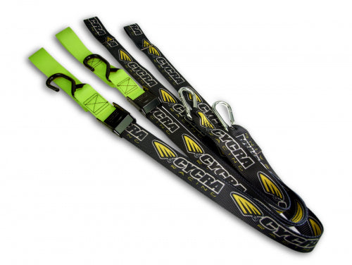 Cycra spanbanden zwart/groen 38,1mm with loop
