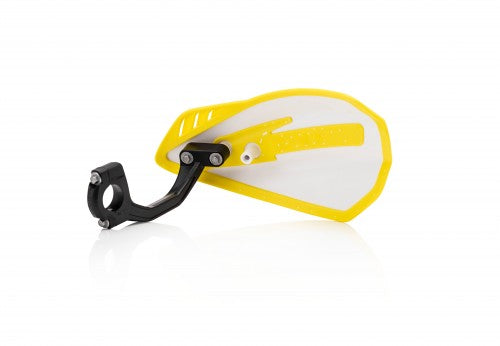 Cycra Cyclone Open handkappen Wit / Geel ( met bevestiging set )