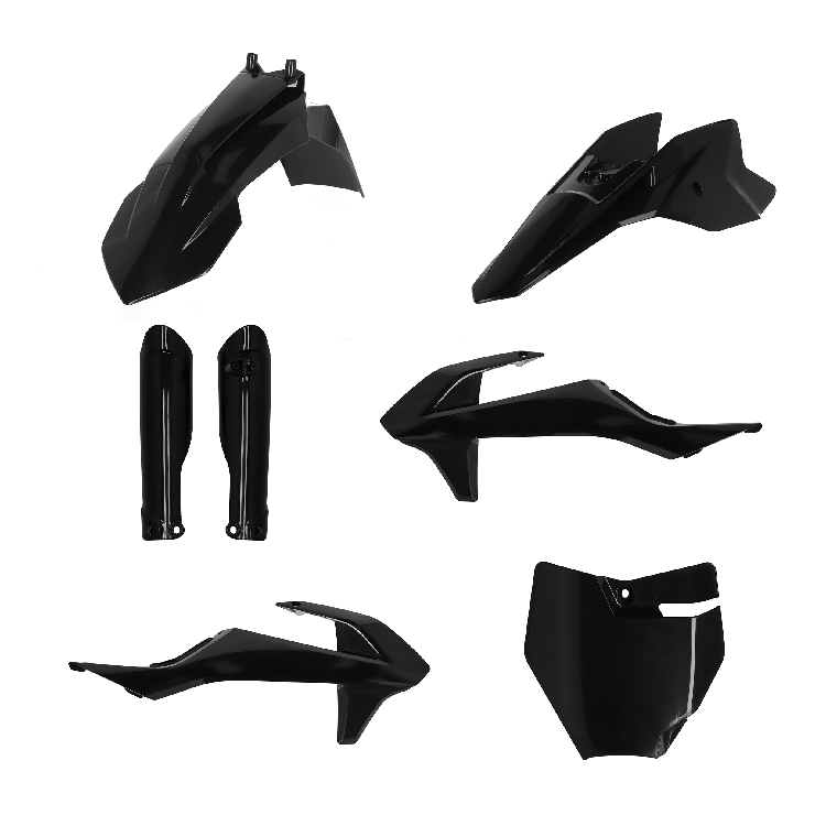 Acerbis plastic kit Zwart KTM SX 50 2016- & MC-E 50 2021- & SX-E 3 2023- & SX-E 5 2020- & Gas Gas MC 50 2021- & MC-E 5 2021-