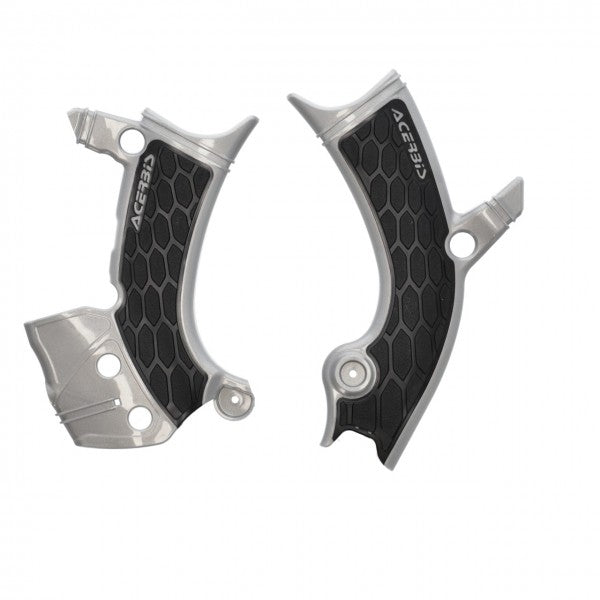 Acerbis X-Grip frame beschermers grijs / zwart Yamaha YZ 250F 2024- & YZ 450F 2023- & Fantic 2026