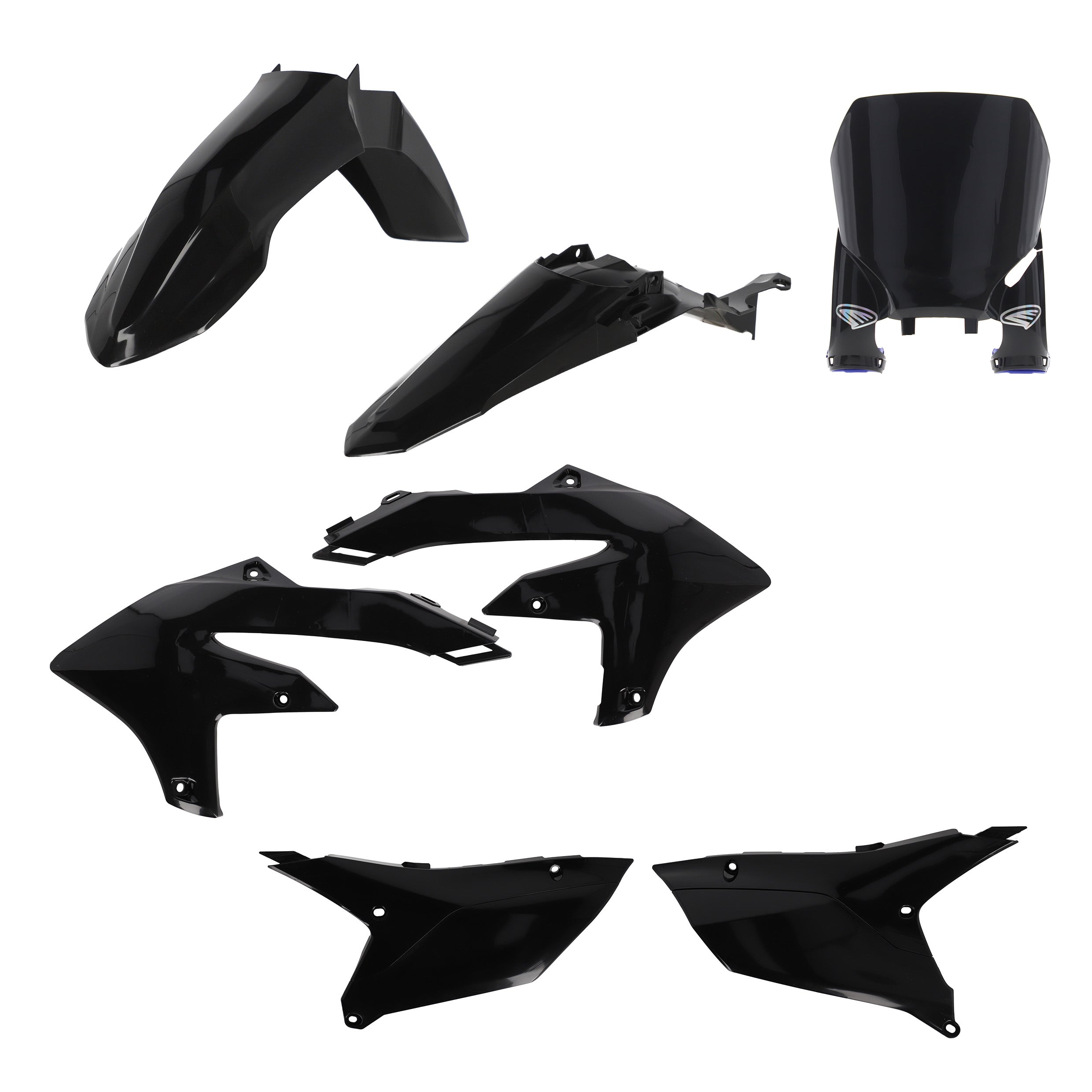 Cycra plastic kit Zwart Yamaha YZ 250F 2024- & YZ 450F 2023-