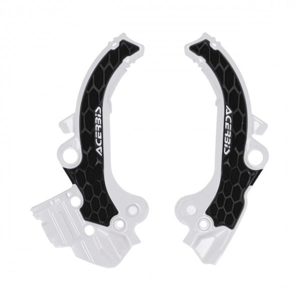 Acerbis X-Grip frame beschermers wit / zwart KTM SX 65 2024- & Husqvarna TC 65 2024- & Gas Gas MC 65 2024-