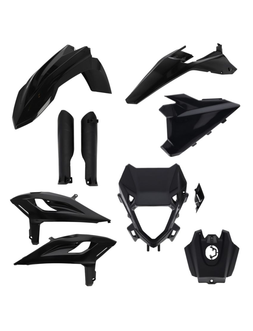 Acerbis plastic kit Zwart Beta RR 125/200/250/300/350/390/430/480 2025- ( full kit )