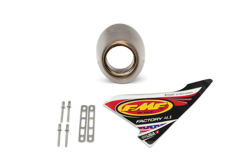 FMF Titanium eindkap voor FMF Factory 4.1 uitlaat systemen