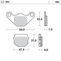 Moto Master Sintered Metal voor of Achter remblokken Nitro 090121