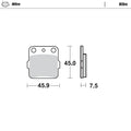 Moto Master Sintered Metal Achter remblokken Nitro 091021