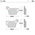 Moto Master Sintered Metal Achter remblokken Nitro KTM/Husqvarna/Gas Gas
