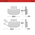 Moto Master achter remblokken Sinter Pro 096411