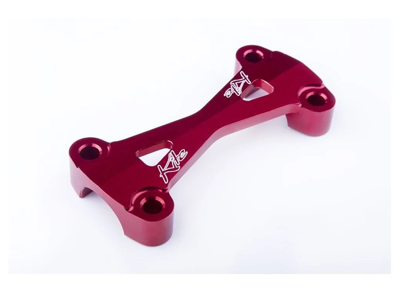 Kite MX/EN bovenste stuurklem rood voor 28,6mm stuur ( past op Kite kroonplaten & Originele kroonplaten Honda )