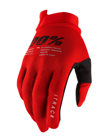 100% handschoenen Itrack Rood Maat M