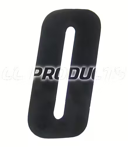 CC Products plaknummer #0 Zwart 11cm hoog ( per stuk ) nummer 0