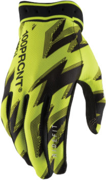100% handschoenen Ridefit Geel/Zwart Maat XL 2026 collectie