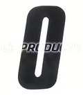 CC Products plaknummer #0 Zwart 17cm hoog ( per stuk ) nummer 0