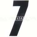 CC Products plaknummer #7 Zwart 17cm hoog ( per stuk ) nummer 7