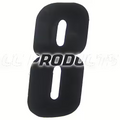 CC Products plaknummer #8 Zwart 17cm hoog ( per stuk ) nummer 8