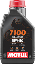 Motul 7100 motorolie 4t 15w50 100% synthetisch 1 liter