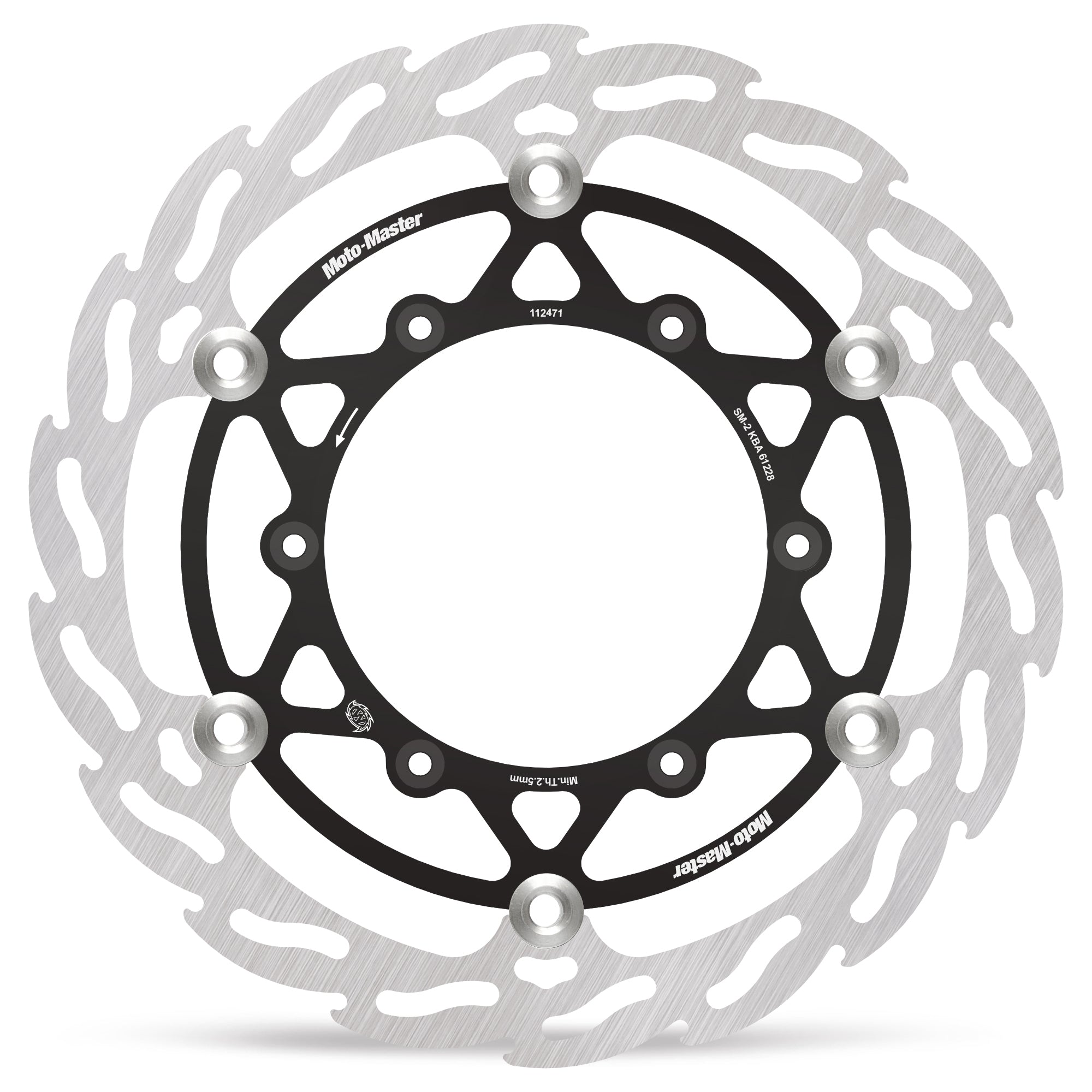 Moto Master zwevende voor remschijf 280mm met zwarte aluminium binnenring Ducati Desmo 450 MX 2026