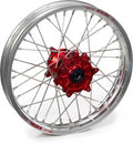 Excel voorwiel compleet zilvere velg + Haan Wheels rode naaf 21-1.60 Honda CR/CRF 1995-
