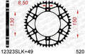AFAM achtertandwiel 51 tands staal met moddergroef Fantic XX/XE 125 2021 & Yamaha YZ/YZ F 125/250/450 99-