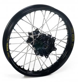 Excel voorwiel compleet zwarte velg + Haan Wheels zwarte naaf 21-1.60 KTM SX/SX-F 15- & EXC/EXC-F 16- & Husqvarna TC/FC 15- & TE/FE 16-