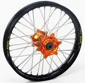 Excel achterwiel compleet zwarte velg + Haan Wheels oranje naaf 19-2.15 KTM SX/SX-F 125-450 2023