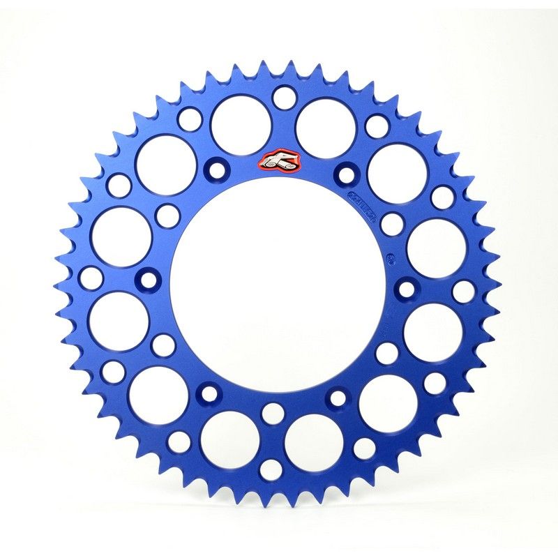 Renthal achtertandwiel 50 tands ultralight aluminium Blauw Fantic XX/XE 125 2021 & Yamaha YZ/YZ F 125/250/450 99-