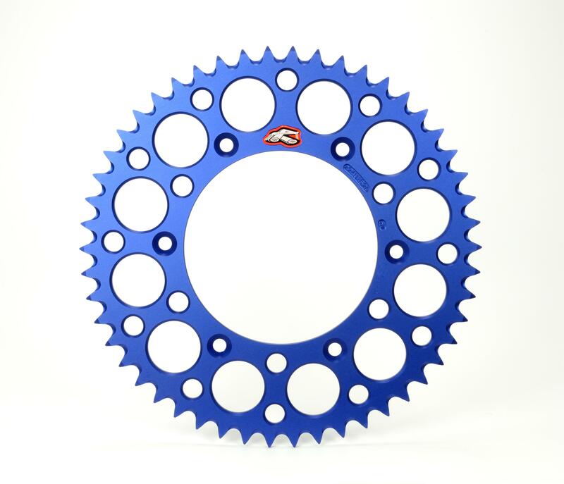 Renthal achtertandwiel 49 tands ultralight aluminium blauw Fantic XX/XE 125 2021 & Yamaha YZ/YZ F 125/250/450 99-