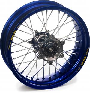 Excel voorwiel compleet blauwe velg + Haan Wheels titanium naaf 21-1.60 Yamaha/Fantic