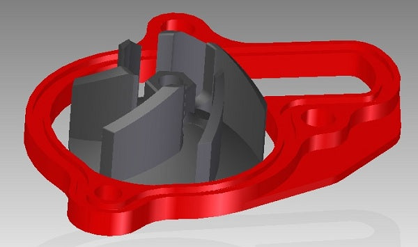 Mino waterpomp koeler kit Rood KTM SX-F 450 16-19 & EXC-F 450 17-19 & EXC-F 500 17-19