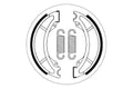 SBS Brake Shoe Yamaha 1980-1984 ( remschoenen voorkant )