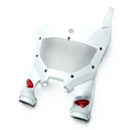 Cycra Stadium voornummerplaat vented Wit Honda CRF 250R 2022-2026 & CRF 250RX 2022-2024 & CRF 300RX 2022-2023 & CRF 450R 2021-2026 & CRF 450RX 2021-2024