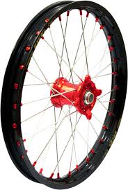 Elite Voorwiel compleet Zwarte Excel Signature velg + Kite Rood naaf 21-1.60 alle Honda CR/CRF 125/250/450 2002-