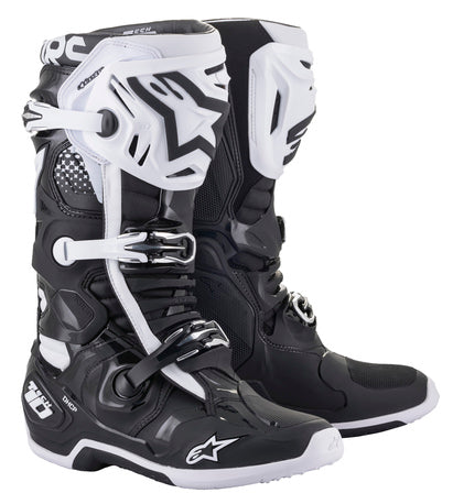 Alpinestars Tech 10 MX Laarzen Zwart / Wit ( 2024 collectie )