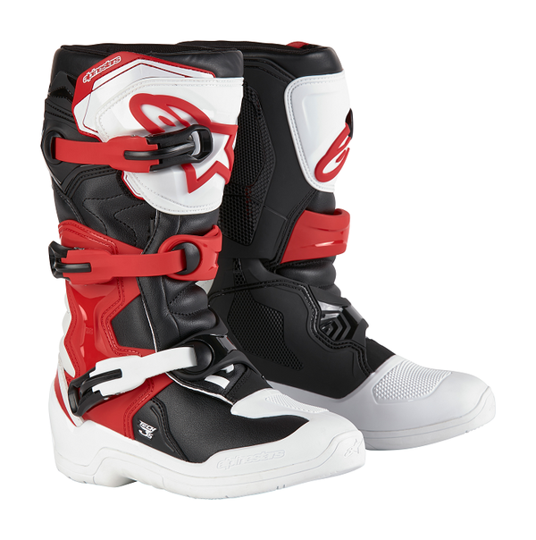 Alpinestars Tech 3S Kinder MX Laarzen Zwart/Wit/Rood