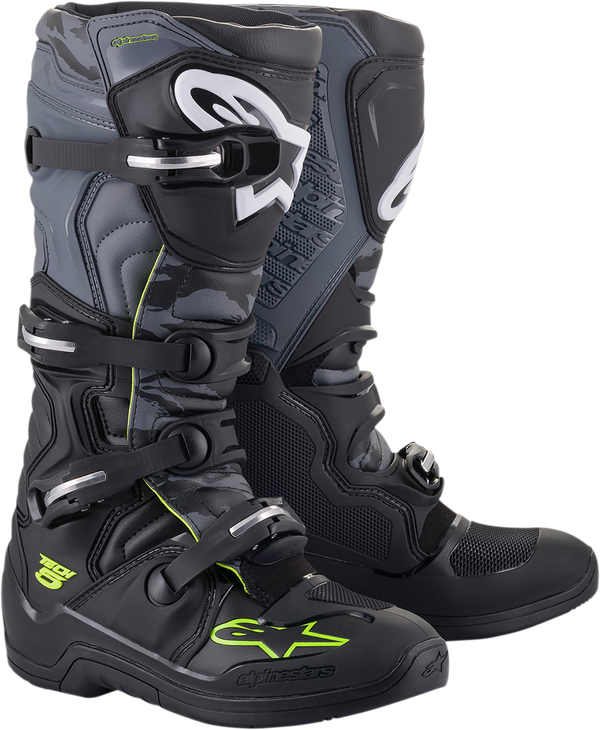 Alpinestars Tech 5 MX Laarzen Zwart / Grijs / Fluor Geel