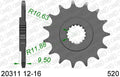 AFAM voortandwiel 15 tands staal Honda CR 250R 88-07 & CR 500R 88-01 & CRF 450R 02- & CRF 450 RX 17-