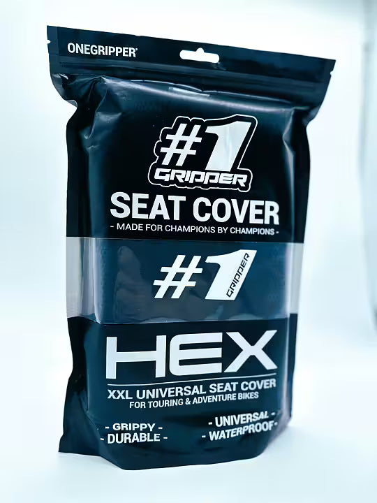 Onegripper waterdicht universeel zadelovertrek HEX Zwart #1 (XXL)